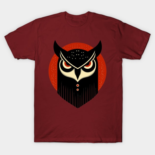 Angry owl T-Shirt by Evgmerk